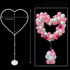 Heart Shaped Balloon Arch Decoration Set by Wizardi F07M2-39